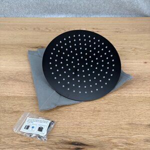 GrandJoy 10 Inch Shower Rain Head Matte Black Pressure Balance Valve Replacement